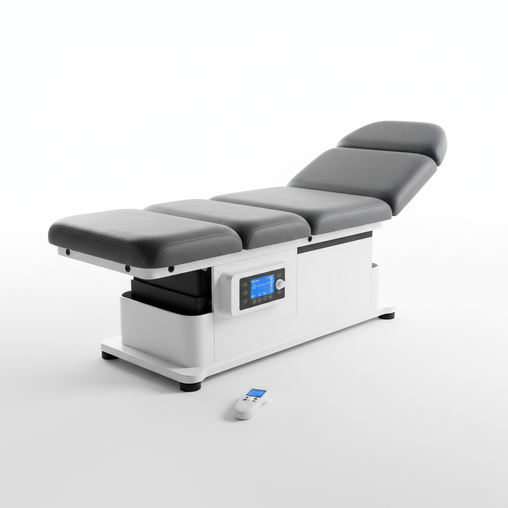 SpineCraft DecompressionTable Elite motorized spinal decompression table with LCD control panel hero shot