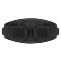 SpineCraft CoreShield black neoprene lumbar support belt flat lay hero shot