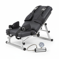 SpineCraft LumbaTrac Pro home lumbar traction device with harnesses and pressure gauge hero shot